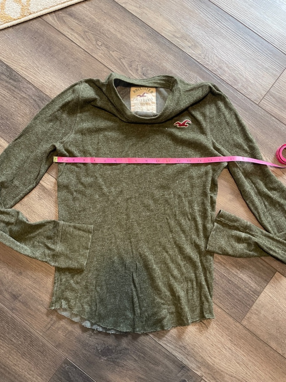 Hollister Olive Lightweight Knit Top